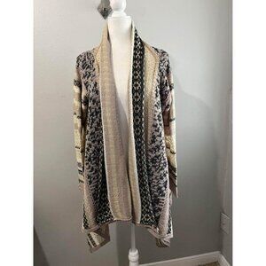 Poem & Thread Draped Knitted Cardigan Sweater Size Large